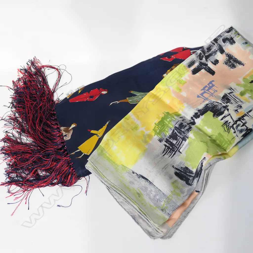 LANVIN & AQUA CULUM SILK SCARVES Image 1++