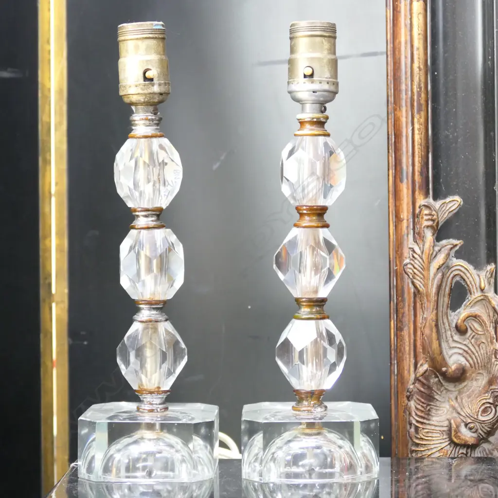 PR AUTHENTIC HOLLYWOOD REGENCY TABLE LAMP BASES  Image 1++