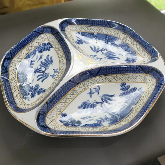 WILLOW PATTERN DIP DISH