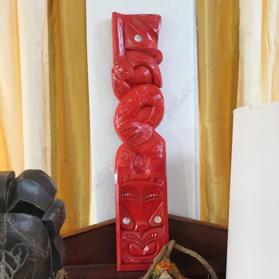 PETER HEMI SGD MAORI CARVING H. 720MM