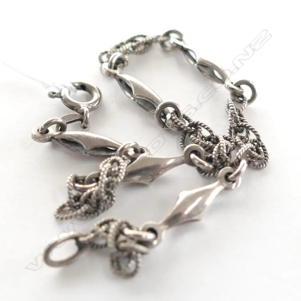 SILVER COLLAR - RHODIUM PLATED (G1753) Image 1++