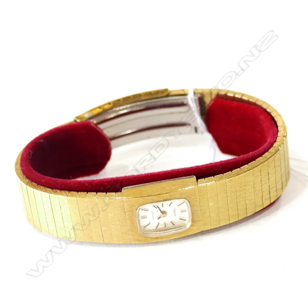 TISSOT 'STYLIST' RETRO VINTAGE LADY'S WRISTWATCH G/P Image 1++