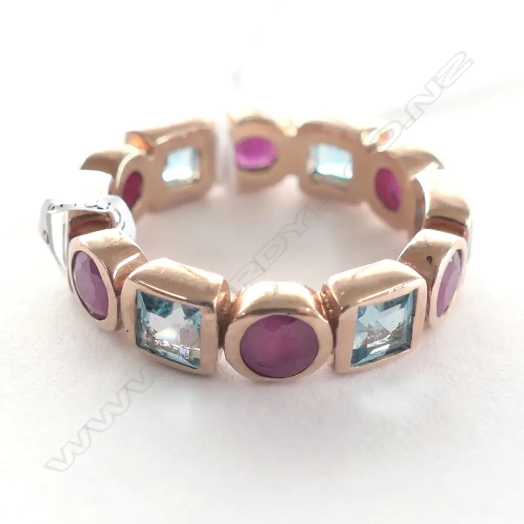 MULTICOLOURED GEMSTONE RING (R1274) Image 1++