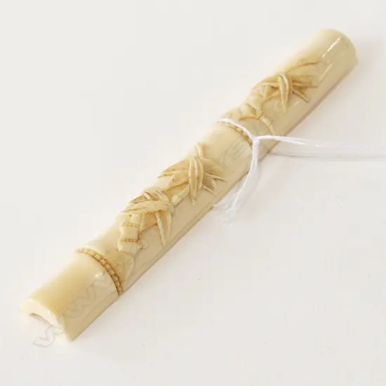 CHINESE CARVED IVORY PEN BAR