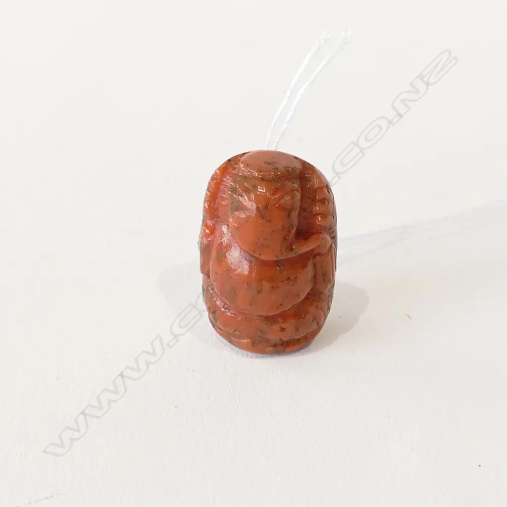 TIBETAN OLD RED CORAL HANDLING PIECE  Image 1++