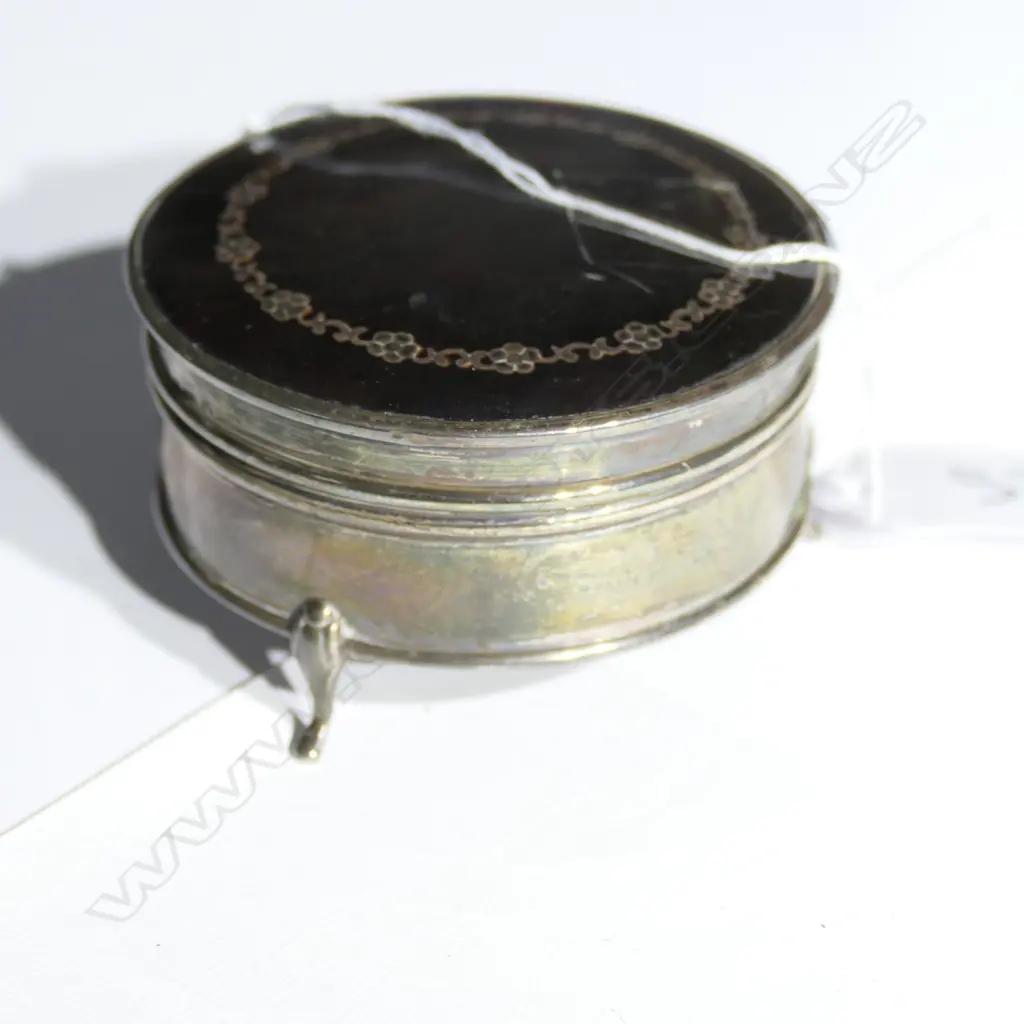 ART DECO SILVER TORTOISESHELL JEWEL BOX... Image 1++