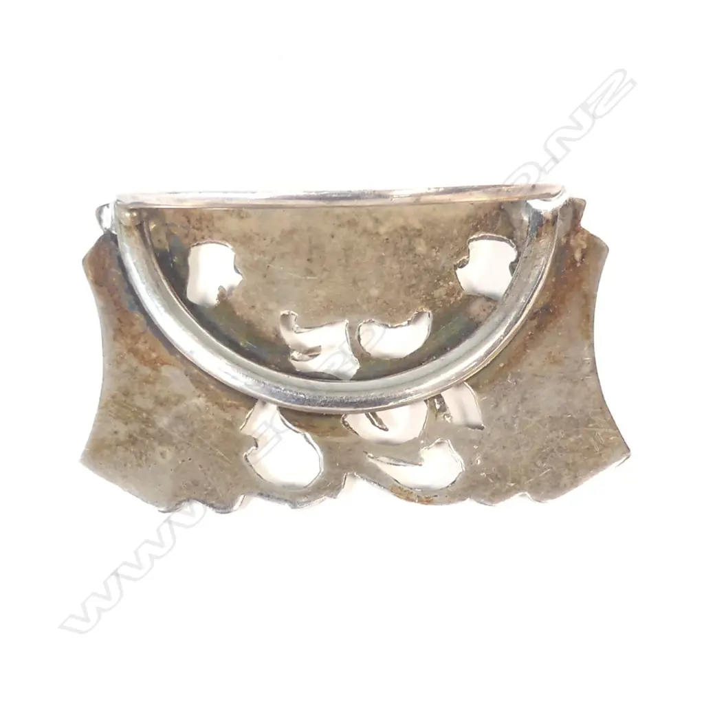 SILVER NAME PLACE HOLDER GREY & CO CHESTER ENGLAND 1911 Image 1++