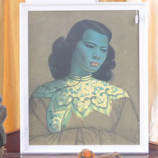 TRETCHIKOFF FRAMED PRINT 'THE CHINESE GIRL'