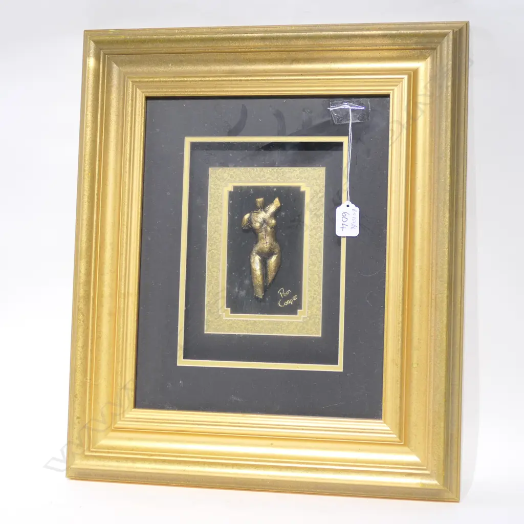 FRAMED NUDE SCULPTURE BY PAM COOPER 520 X 420 MM Image 1++