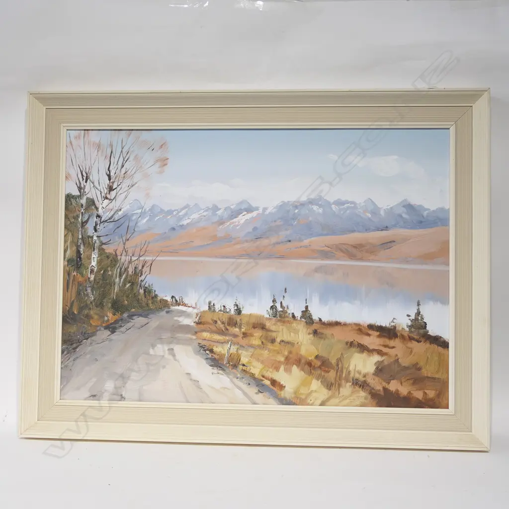ASTON GREATHEAD LAKE PUKAKI OIL 375 X 530 MM Image 1++
