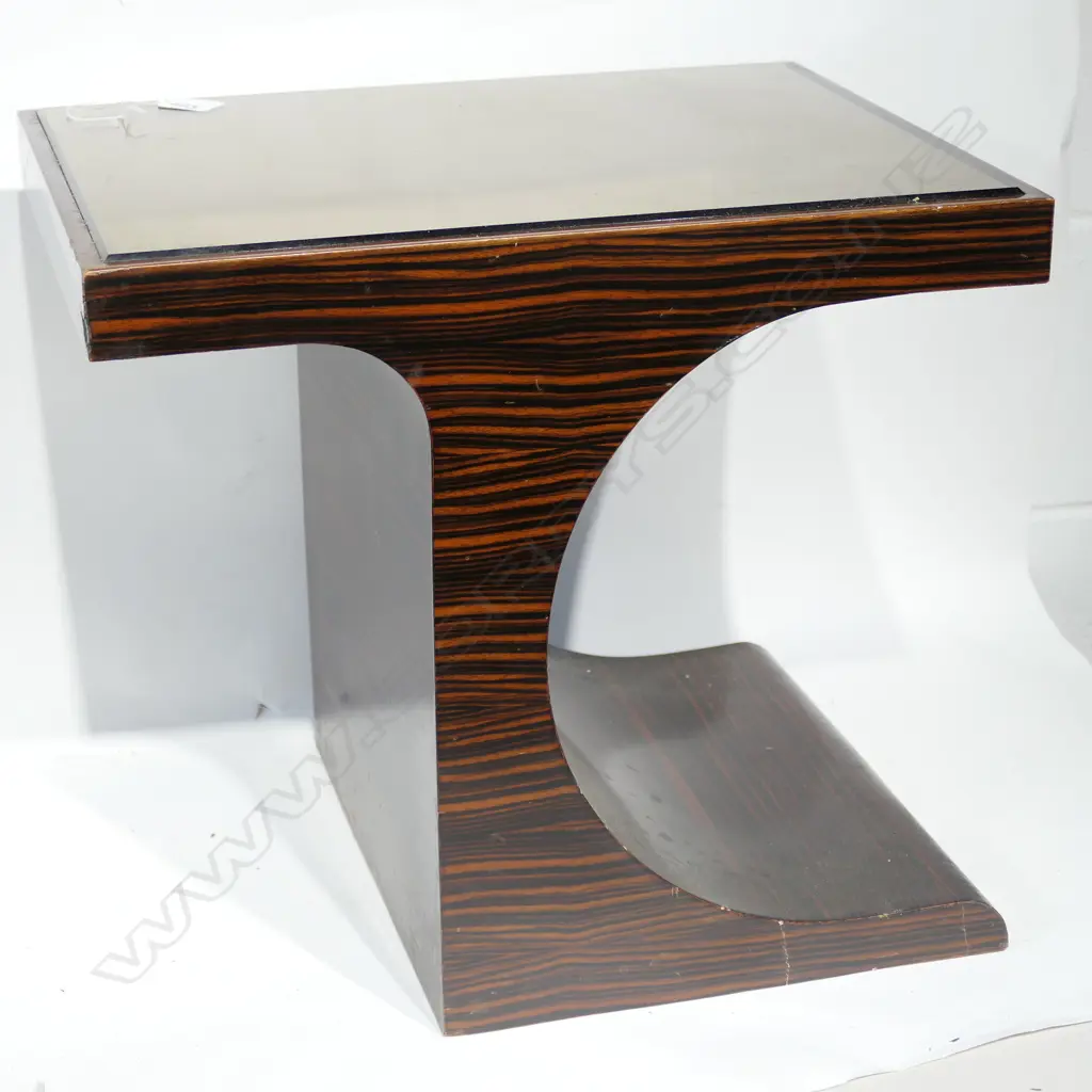 MIRROR TOPPED SIDE TABLE H 410 MM Image 1++