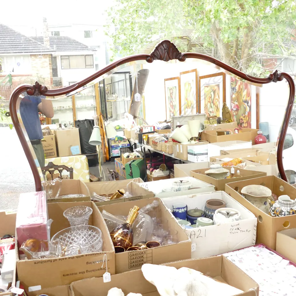 MAHOGANY FRAMED MIRROR L 1350 MM Image 1++