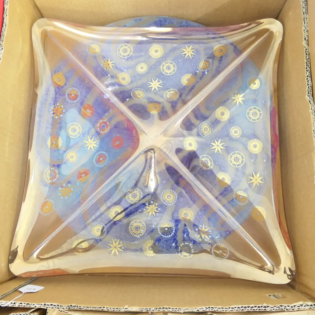 ART GLASS CENTERPIECES X 2PCE Image 1++