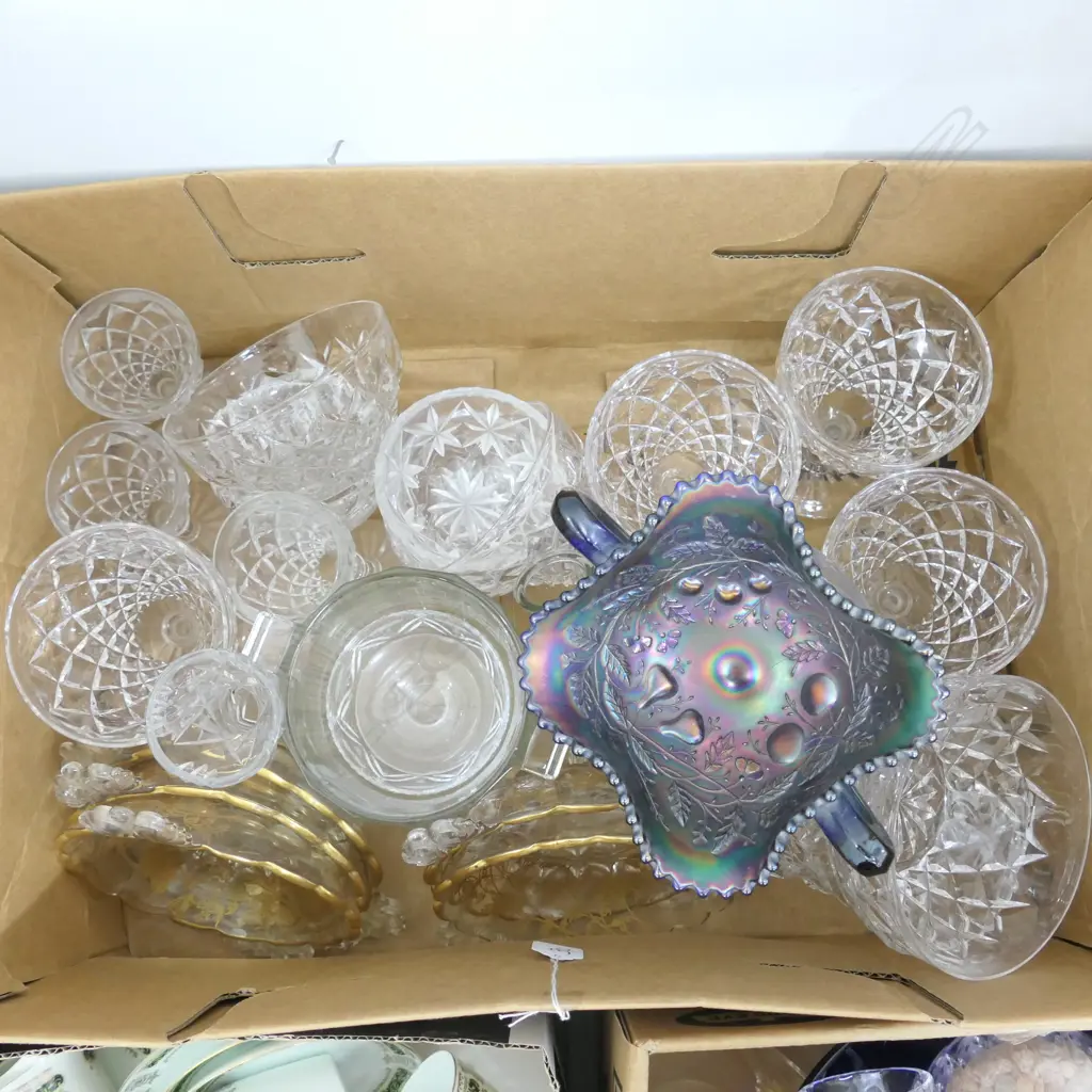 LOT ASST CRYSTAL GLASSES/VASES /ETC Image 1++