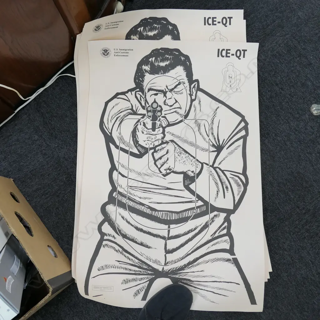 10 USA LAW ENFORCEMENT TARGET SHOOTING POSTERS Image 1++