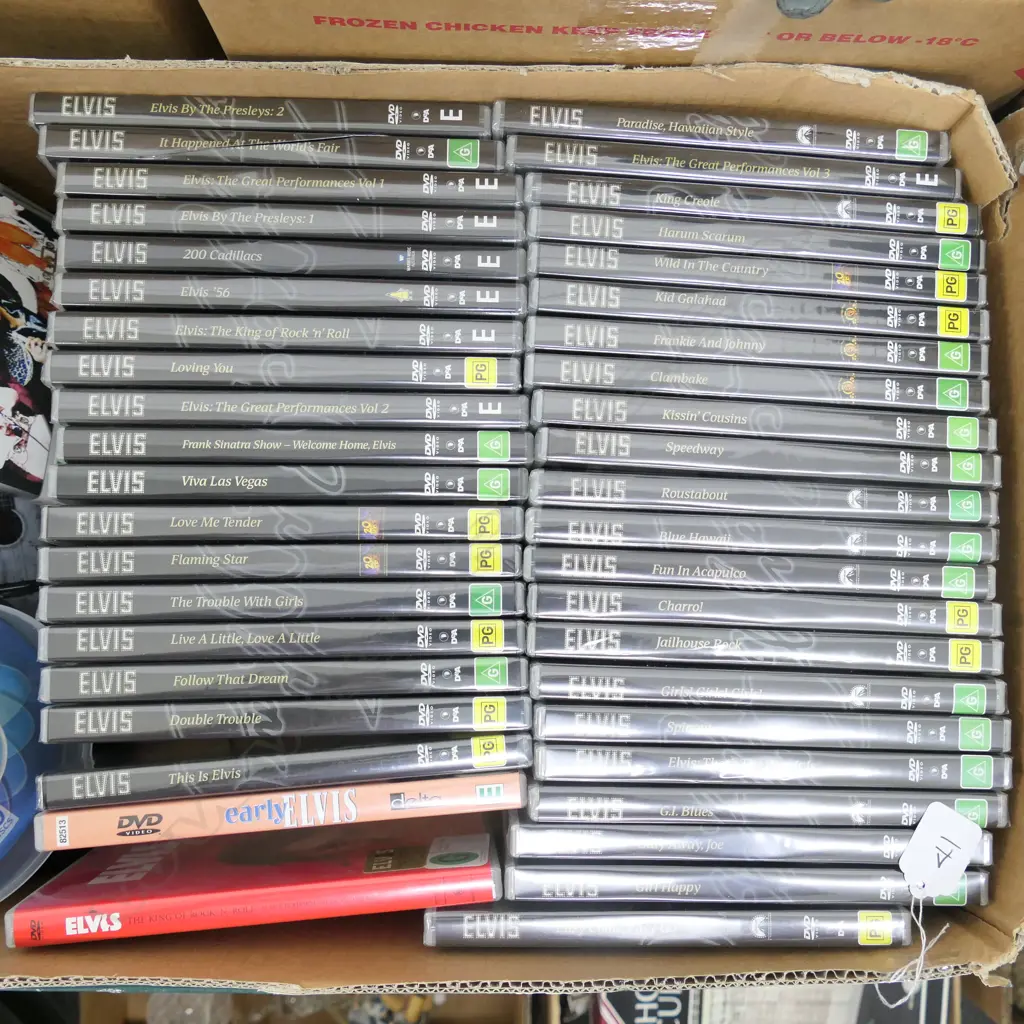 LOT OF ELVIS PRESLEY DVDS Image 1++