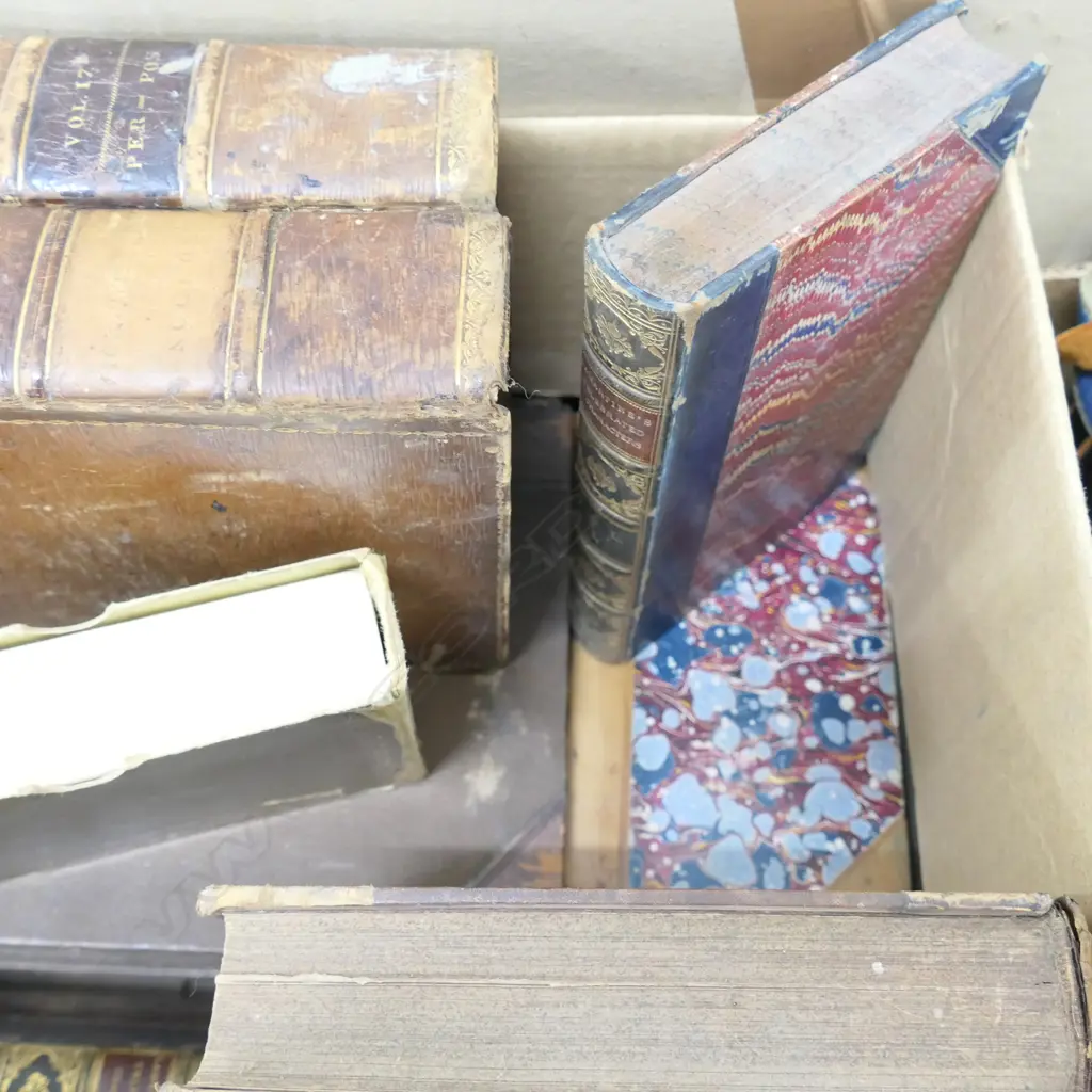 BOX LOT ANTIQUE BOOKS Image 1++