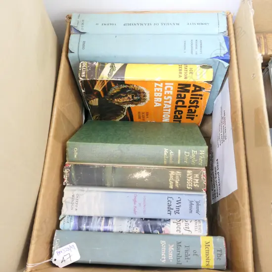 BOX LOT BOOKS, WWII INTEREST
