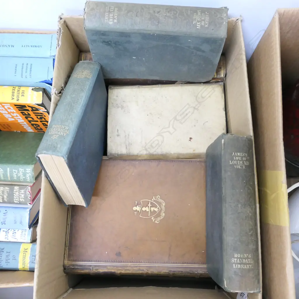 BOX LOT ANTIQUE BOOKS Image 1++