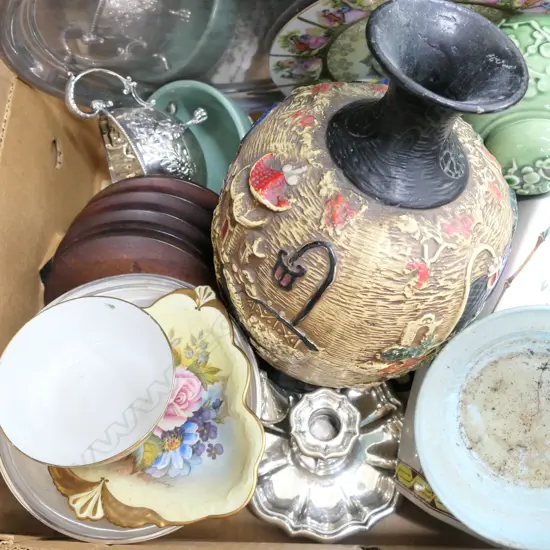 LOT ASST CHINA/EP WARE/GOURDA/ ANYSLEY ETC