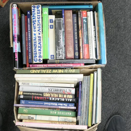 TWO BOXES ASST BOOKS