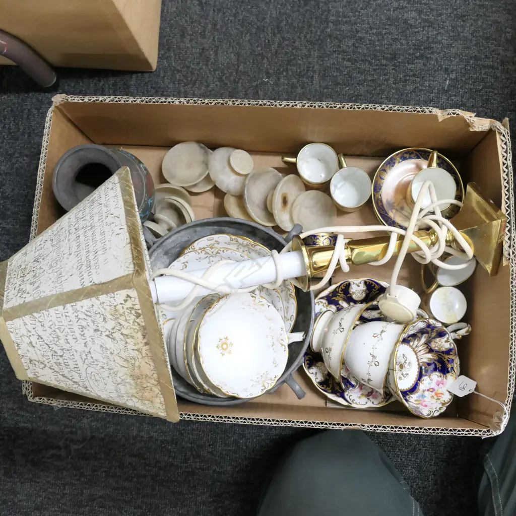 LOT 19TH TRIOS/NORITAKE/LAMP ETC  Image 1++