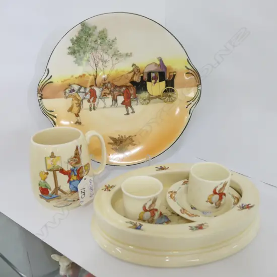 6 R/DOULTON PCES: 5 BUNNYKINS 1 COACHING (18167)