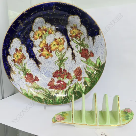 ROYAL WINTON LUSTRE BOWL & TOAST RACK small chip