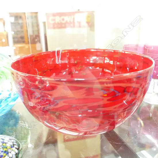 GARY NASH BOWL SIGNED 230MM DIA