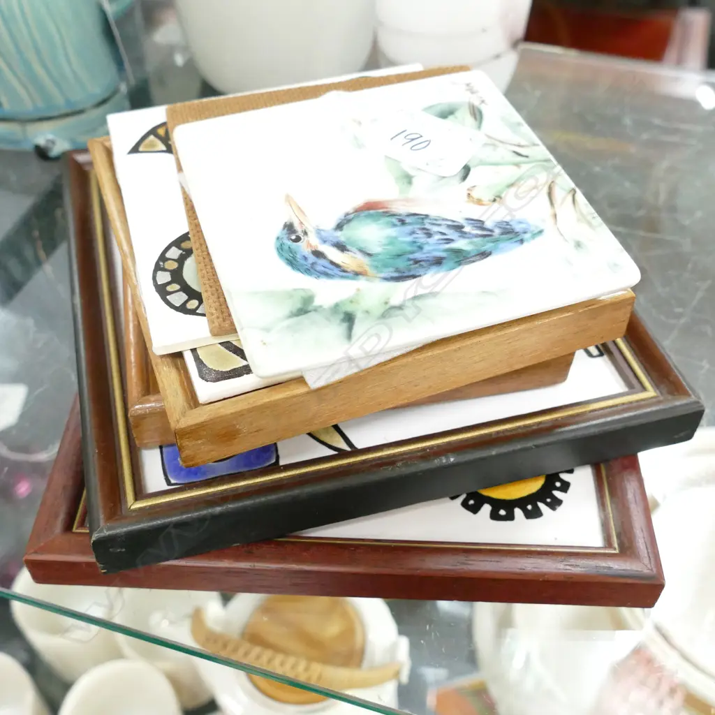 4 H&R JOHNSON BIRD TILES + 2 SINGAPORE AIRLINES TILES Image 1++