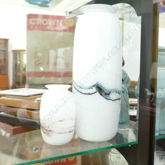 PR OF HOLMEGAARD ‘ATLANTIC’ SERIES VASES, DESIGNED BY MICHAEL BANG