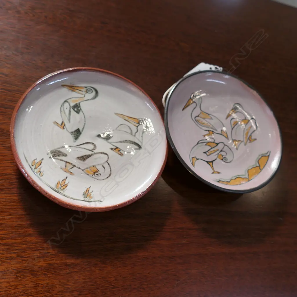 ELIZABETH LISSAMAN TWO PELICAN DISHES  Image 1++