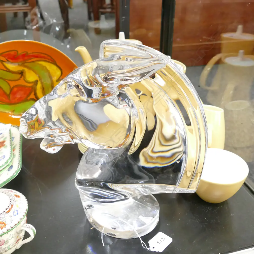 SEVRES CRYSTAL HORSE HEAD Image 1++