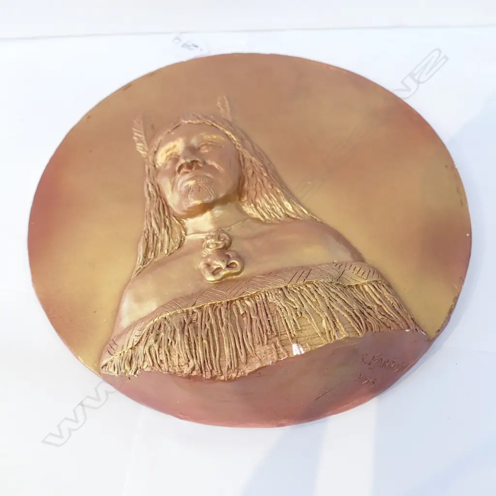 CHALK ART MAORI PLAQUE Image 1++