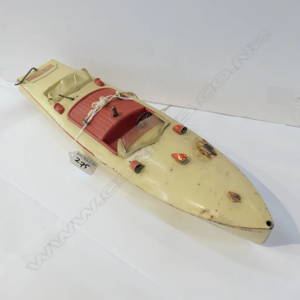 VINTAGE HORNBY SPEEDBOAT 420MM L Image 1++