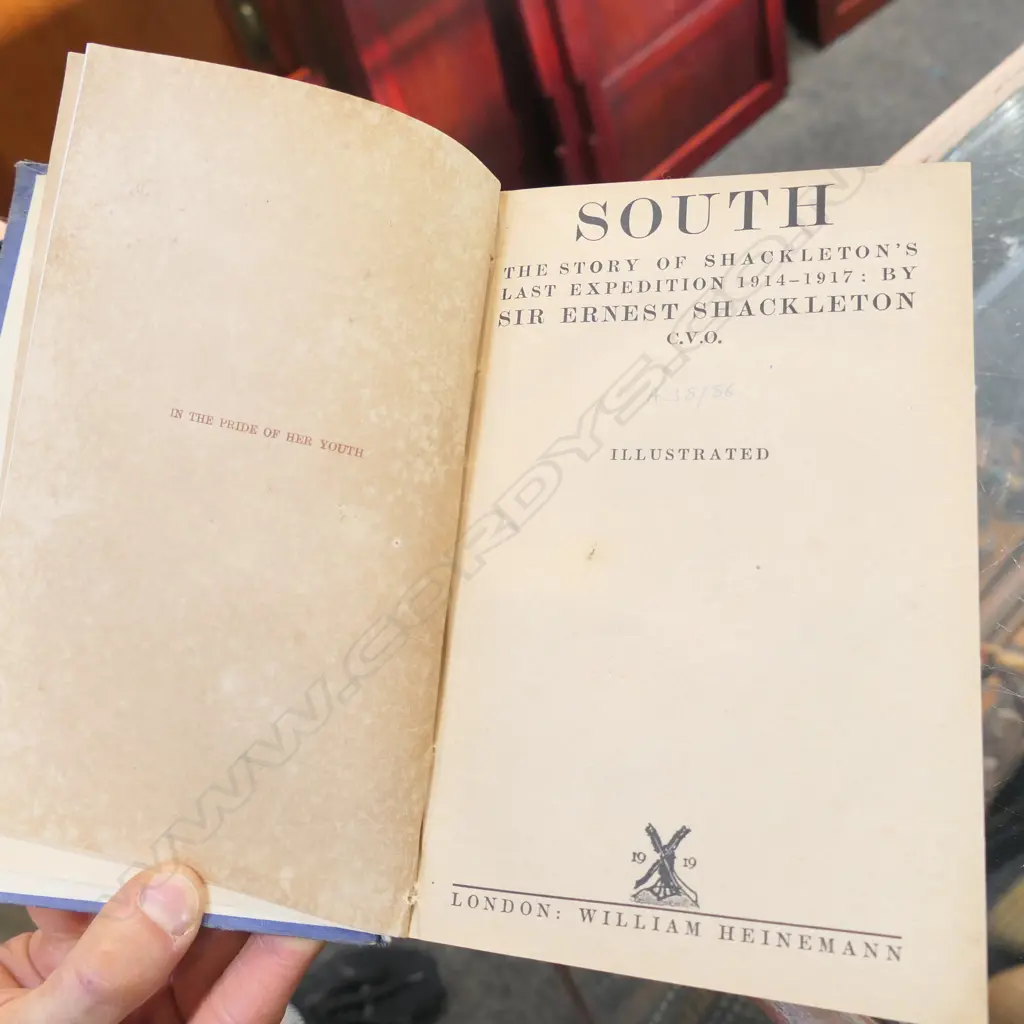'SOUTH' BOOK by ERNEST SHACKLETON OF LAST EXPED. 1914-17 Image 1++