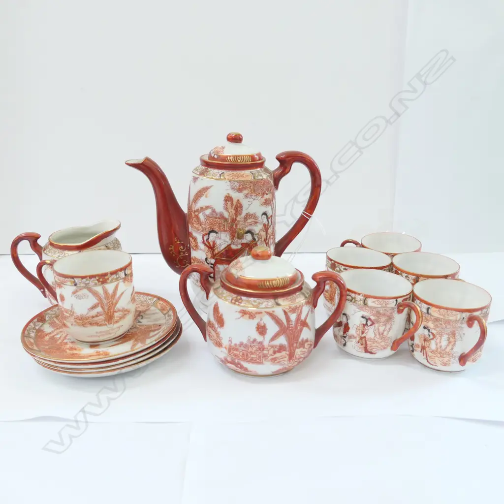 GEISHA GIRL CHINA TEA SERVICE 13 PCE Image 1++