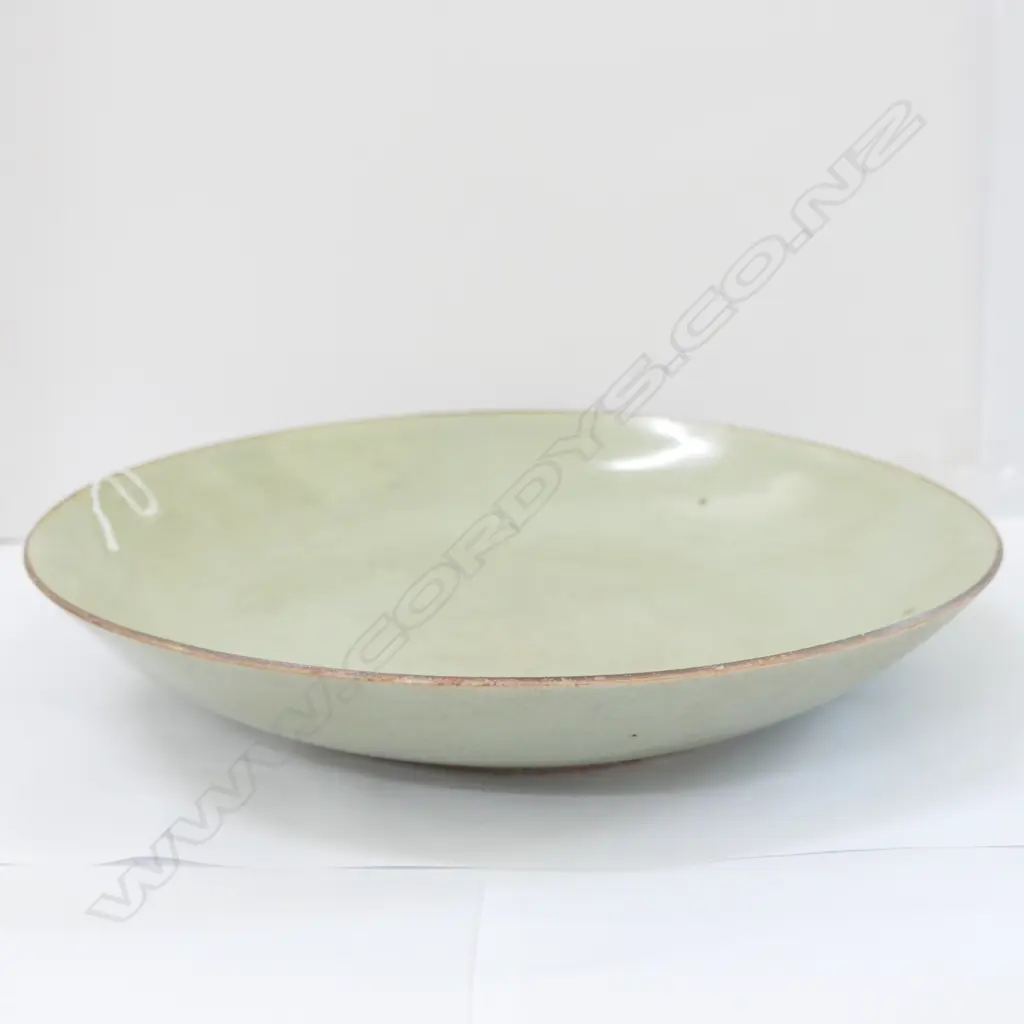 OLD 'YUAN' CHINESE CELADON SHALLOW BOWL Dia. 320mm  Image 1++