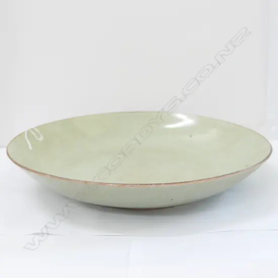 OLD 'YUAN' CHINESE CELADON SHALLOW BOWL Dia. 320mm 