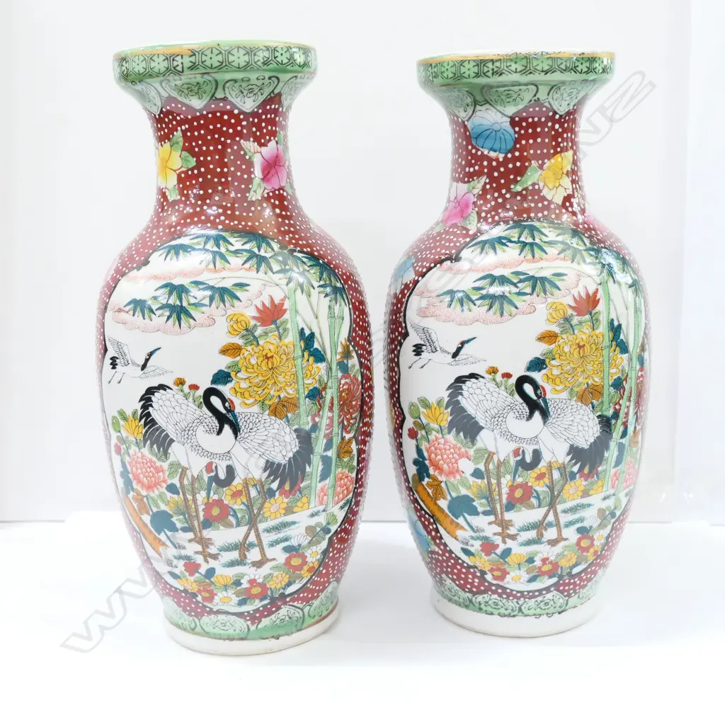 PR SATSUMA VASES 300MMH X100MM DIA Image 1++