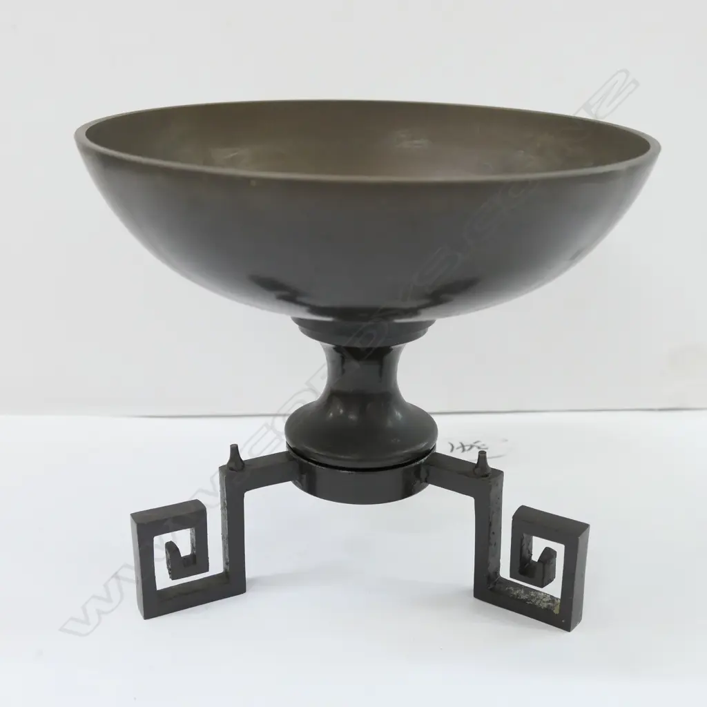 ANTIQUE / VINTAGE BRONZE BOWL 155MM H 180MM DIA Image 1++
