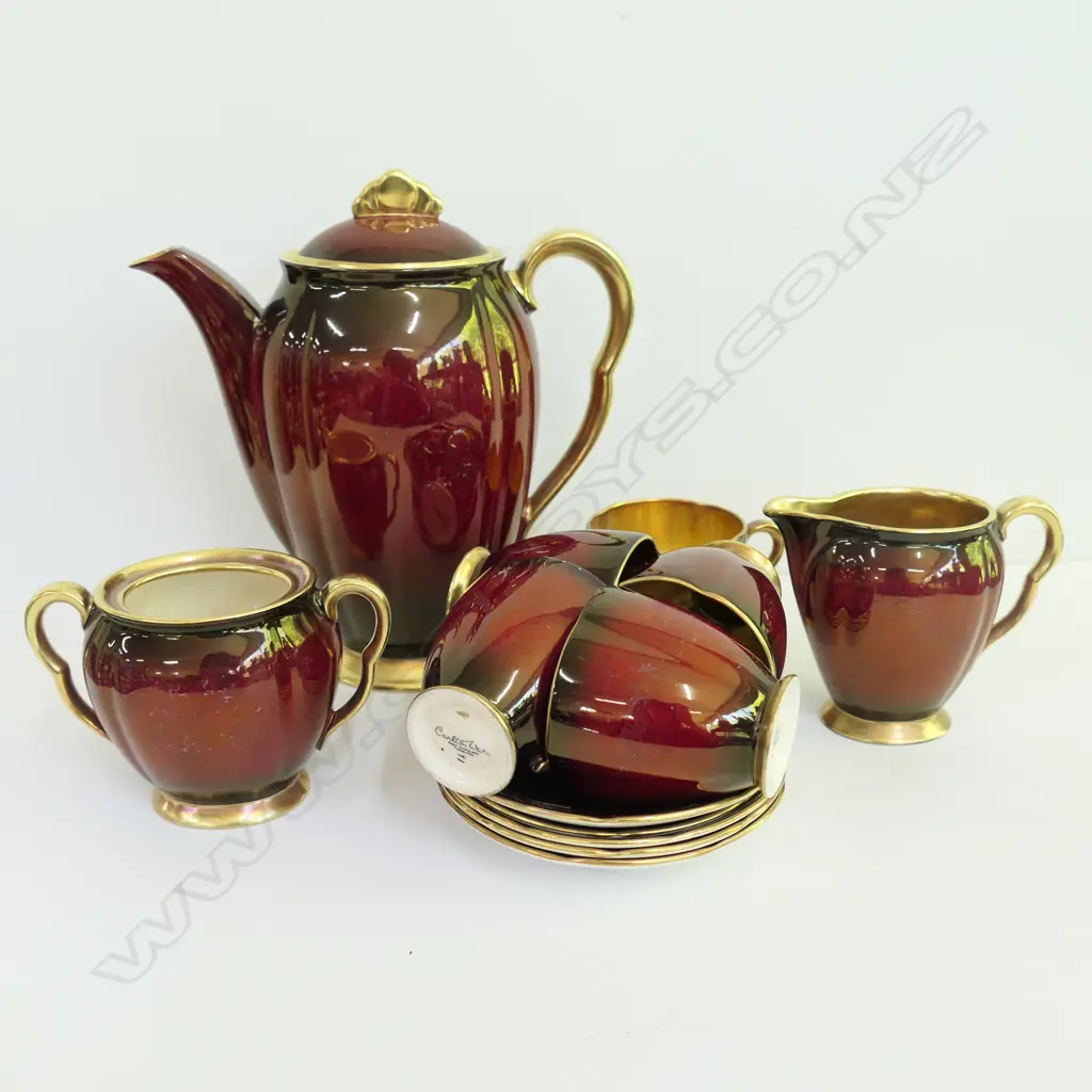 CARLTON WARE ROUGE ROYALE COFFEE SETS Image 1++