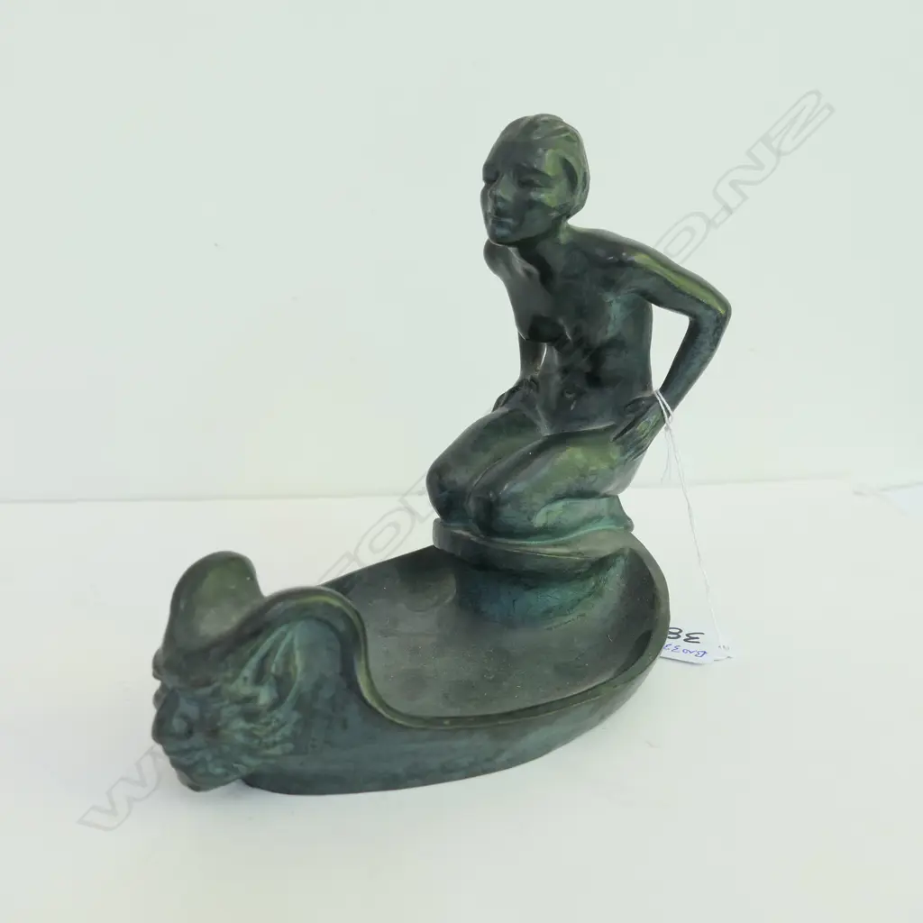 BERGO BRONZE FIGURE OF A YOUNG WOMAN L  180 MM Image 1++