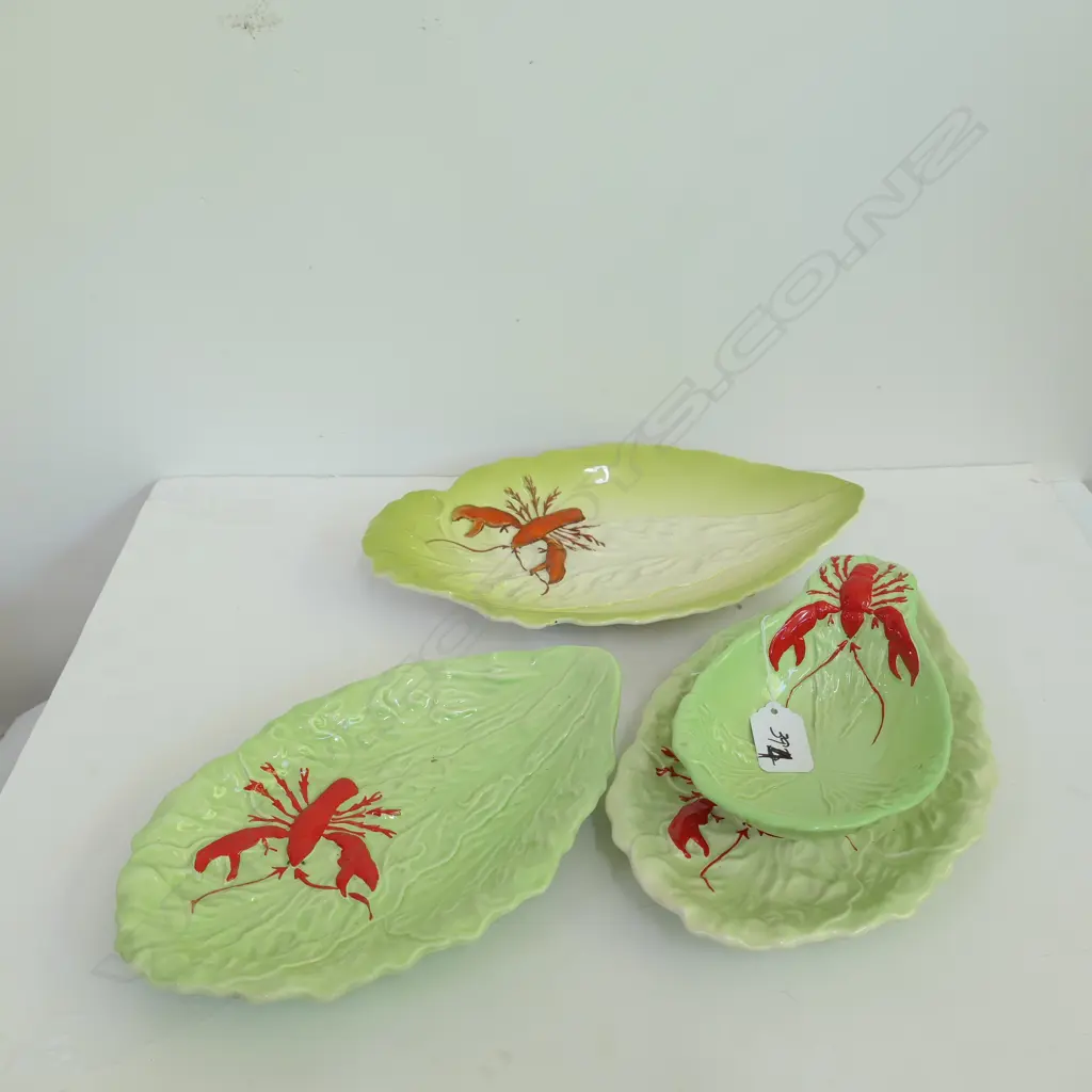 4 CARLTON WARE LOBSTER DISHES Image 1++