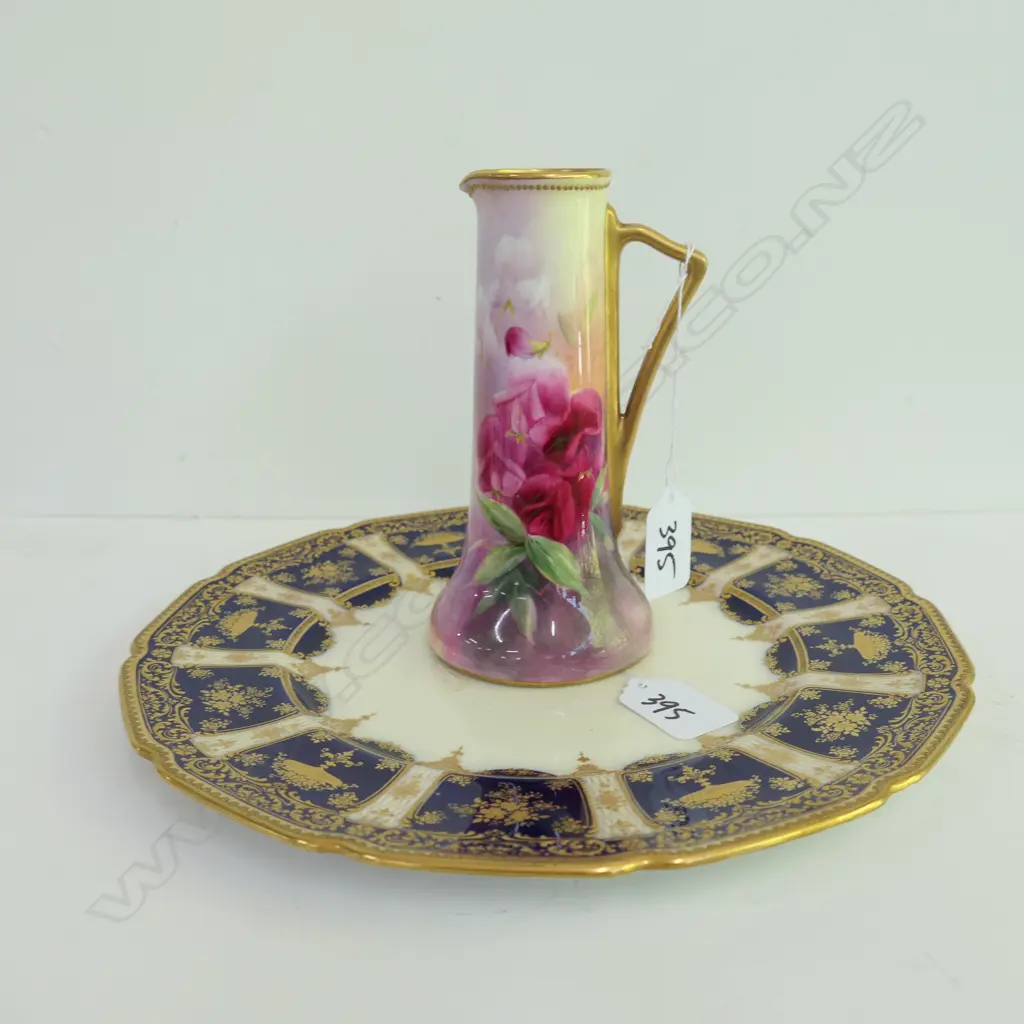 R/DOULTON CABINET PLATE + JUG Image 1++
