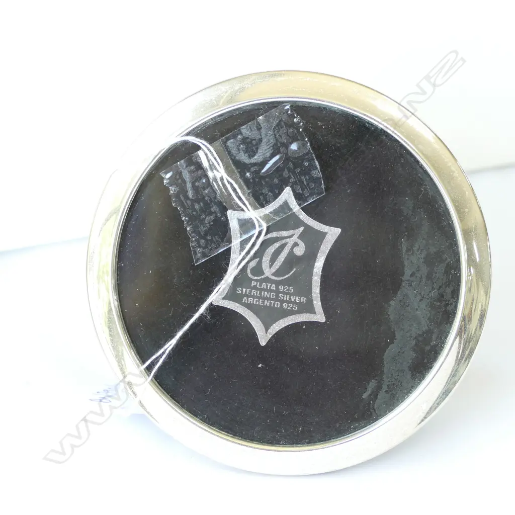 CIRCULAR STG SILVER FRAME 100MM DIA Image 1++