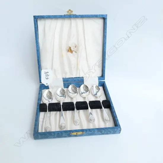 1917 SHEFFIELD SILVER COFFEE SPOONS BOXED