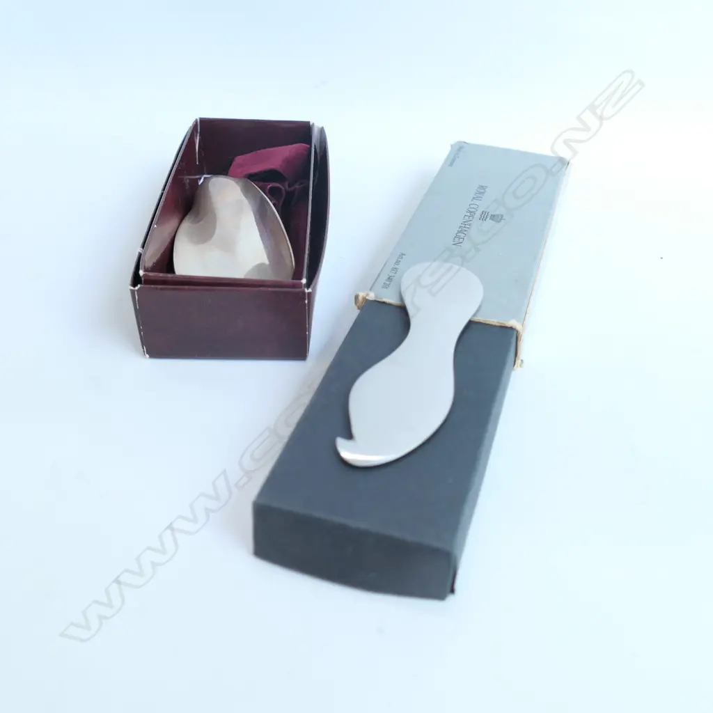 GEORG JENSEN SILVER SHOE HORN & S/STEEL ORANGE PEELER Image 1++