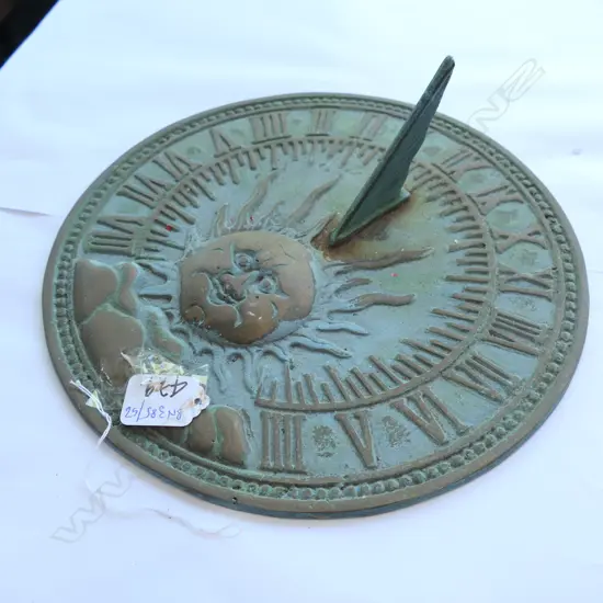 BRASS SUNDIAL PLATEAU