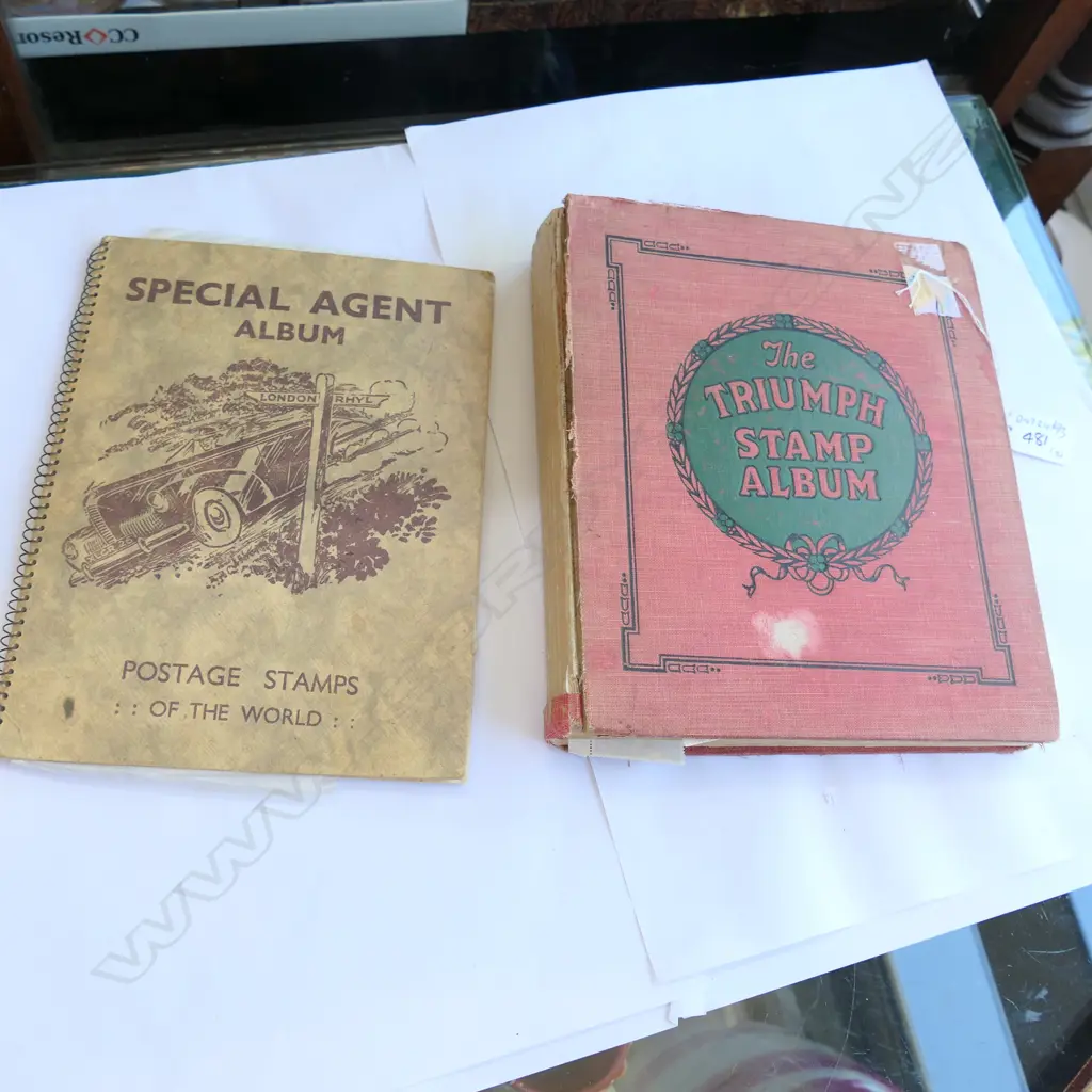 2 ASST STAMP ALBUMS Image 1++